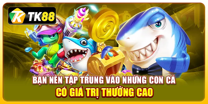 Bạn nên tập trung vào những con cá có giá trị thưởng cao